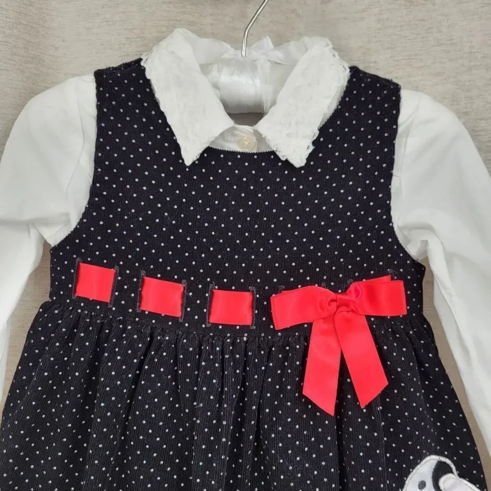 Girls Winter Fall Dress Bundle Formal Special Occasions Purple Velvet Black Cord